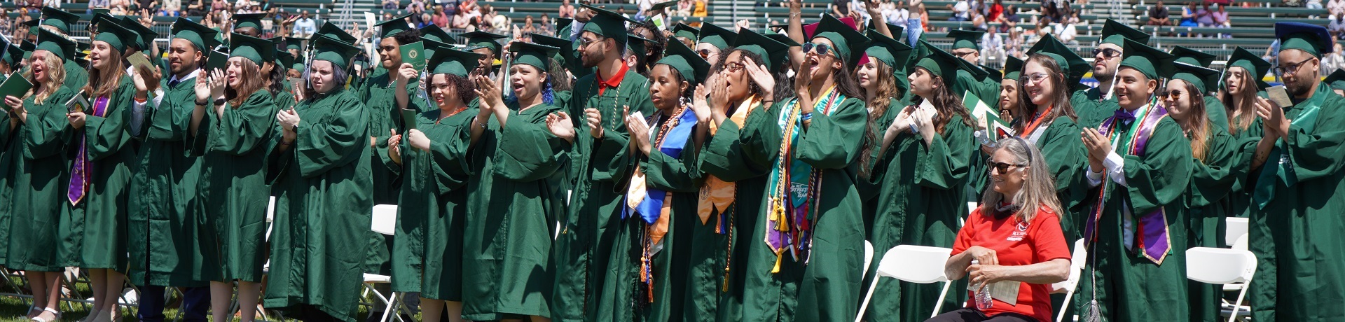 graduating students at commencement