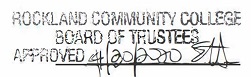 Rockland Community College Board of Trustees Approved 4/30/20 E.Hughes