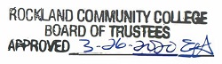 Rockland Community College Board of Trustees Approved 3/26/20 E.Hughes
