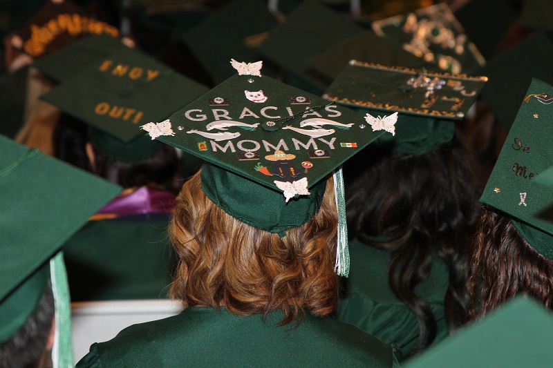 decorated graduation caps