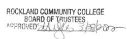 Rockland Community College Board of Trustees Approved 3/28/22 E.Hughes