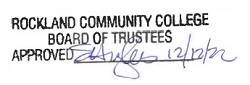 Rockland Community College Board of Trustees Approved 12/12/22 E. Hughes