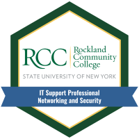 IT Support Professional Networking & Security microcredential badge