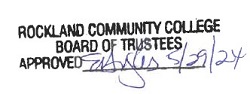 Rockland Community College Board of Trustees Approved 5/29/24 E.Hughes