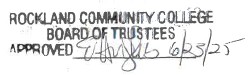 RCC Board of Trustees approved stamp signed E. Hughes 6/23/25