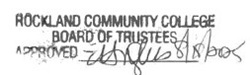 RCC Board of Trustees approved stamp signed E. Hughes 8/18/25