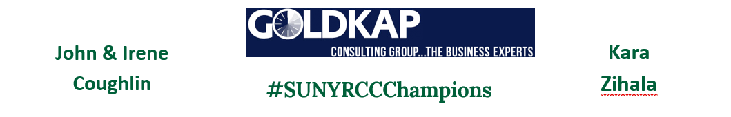 John & Irene Coughlin, Goldkap Consulting Group, Kara Zihala, #SUNYRCCChampions
