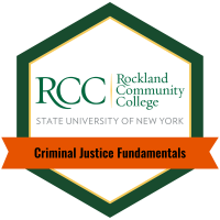 Criminal Justice Fundamentals microcredential badge