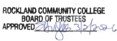 RCC Board of Trustees approved stamp signed E. Hughes 3/2/26