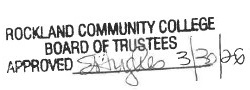 RCC Board of Trustees approved stamp signed E. Hughes 3/30/26