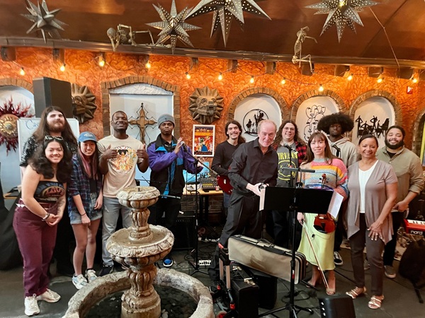 group of performers at Casa del Sol Open Mic Night